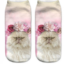 Cute 3D Print Cat Socks