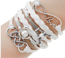 Leather Charm Bracelet- comes in 19 variants