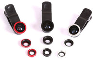 Phone Lenses Fish Eye + Wide Angle + Macro Camera For iPhone And Android