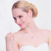 Wedding Set Rose Gold Color- Necklace+Earrings