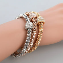 Gold Color Chain Bracelet 3pcs- 5Variants