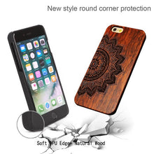 Natural Wood  Case For Iphone 5 5S 6 6S 6Plus 6S Plus 7 7Plus Shockproof
