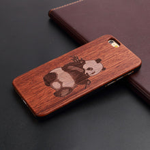 Natural Wood  Case For Iphone 5 5S 6 6S 6Plus 6S Plus 7 7Plus Shockproof