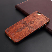 Natural Wood  Case For Iphone 5 5S 6 6S 6Plus 6S Plus 7 7Plus Shockproof