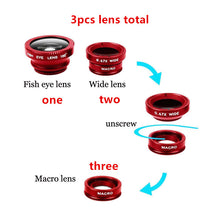 Phone Lenses Fish Eye + Wide Angle + Macro Camera For iPhone And Android