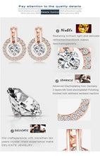 Wedding Set Rose Gold Color- Necklace+Earrings