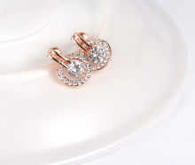 Wedding Set Rose Gold Color- Necklace+Earrings