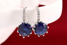 Silver Color Crystal Earrings - 10 Colors Availible