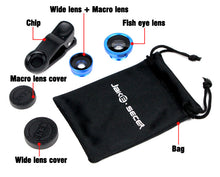 Phone Lenses Fish Eye + Wide Angle + Macro Camera For iPhone And Android